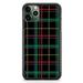 Plaid Christmas Tartan Black Green Phone Case Slim Shockproof Rubber Custom Case Cover For iPhone 13