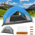 Camping Tent, LAMA 2 Man Tent Ultralight Dome Tents, Waterproof Double Layer Tent with 2 Mesh Doors, Easy Setup Tent for Camping, Hiking, Trekking, Backpacking and Backyard Blue