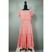 J. Crew Dresses | J. Crew Floral Ruffle Tiered Short Sleeve Midi Dress, Coral (Orange/Red) | Color: Orange/White | Size: 8