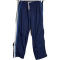 Nike Pants & Jumpsuits | Nike Vintage Womens Navy Track Pants Size Xl Dual Stripe Silver Tag Ankle Zip | Color: Blue | Size: Xl