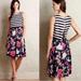 Anthropologie Dresses | Anthro Moulinette Soeurs Sleeveless Striped Split Back Floral Dress | Color: Blue/White | Size: 6