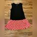 Disney Tops | Disney Parks Minnie Mouse Dot Top Or Dress Size Xs | Color: Black/Red | Size: Xs