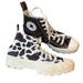Converse Shoes | Converse You Custom Cow Print Lug Sole Sneakers, Size 9.5 | Color: Black/Brown | Size: 9.5
