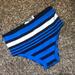 American Eagle Outfitters Swim | American Eagle Striped High Waisted Bathing Suit Bottoms | Color: Blue/White | Size: Xl