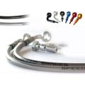 TECNIUM SPEEDBRAKES Front Brake Hose Carbon/Titanium Banjo Yamaha YBR 125, Size 300 mm