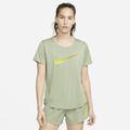 Nike Dri-FIT One Women's Short-Sleeve Running Top - Green - Polyester