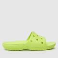 Crocs classic slide sandals in lime