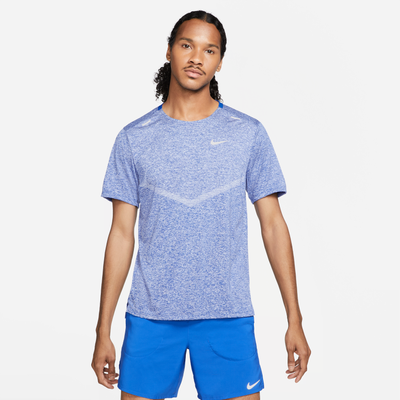 Nike Rise 365 Men's Dri-FIT Short-Sleeve Running Top - Blue - Polyester