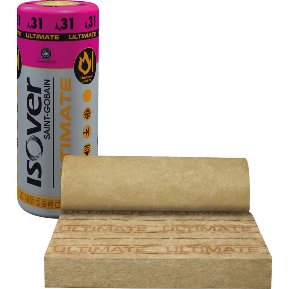 ISOVER Ultimate Klemmfilz ZKF-031 Brandschutz-Zwischensparren-Klemmfilz, 100 mm Image