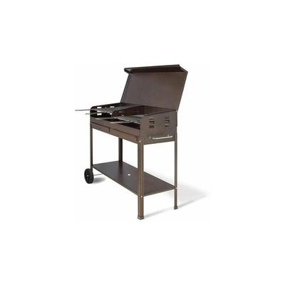 No Brand - Holzkohlegrill 'Polifemo' mit verstellbarem Grillrost, Rädern und Deckel 'Made in Italy Image