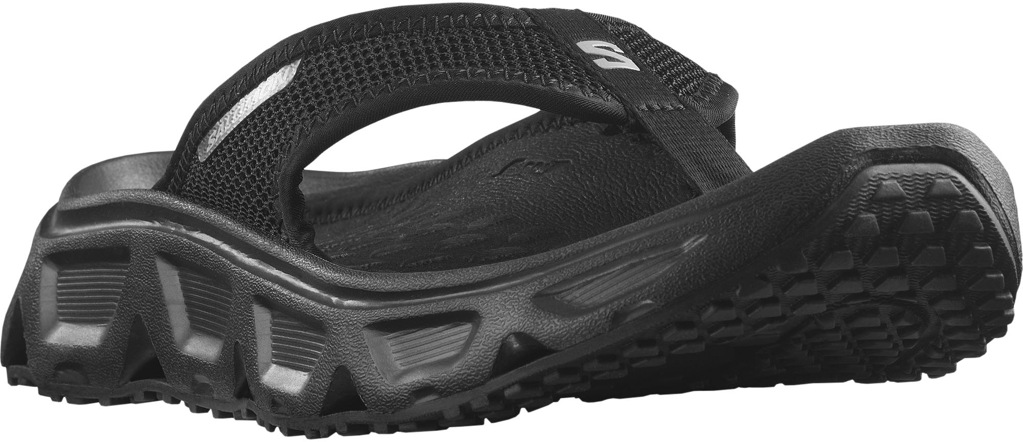 Zehentrenner SALOMON "REELAX BREAK 6.0 W", Gr. 37, schwarz, Textil, unifarben, Schuhe, Erholungsschuhe