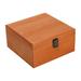 Wooden Storage Box Container DIY Decorative Treasure and Gift Box Wood Boxes Keepsake Box Organizer for Art Hobbies Valentine s Day Trinket brown 19.5x19.5x10cm