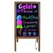 LED CHALKBOARD A-FRAME Double Sided Menu Restaurant Sign Sidewalk Sandwich Board