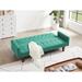 Linen Futon Sofa Couch for Living Room Convertible Fabric Upholstered Bedroom Futons Channel Tufted Futon Sleeper Sofa Bed