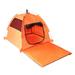 Cat Dog Tent Lightweight Removable Bed Breathable Dog Kennel Pet Enclosure Tent for Bunny Small Animals Indoor Outdoor Travel Orange