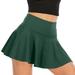 Clearance-Sale Skirts for Women Plus Size Solid Color Fake Two-piece Running Exercise Cycling Shorts Gym Yoga Tennis Skirt Skirt Fitting Plus Size Daily Casual Elegant Vacation A-Line Swing Hem Skirt