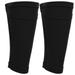 1 Pair Soccer Shin Guard Socks Double Layer Shin Pad Sleeves for Football Training Football Match (Black)[Youth/M]