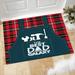 Happy Fathers Day Home Doormat Indoor Outdoor Rug Front Welcome Decorative Door Mat Anti-Slip for Seasonal Spring Summer Kitchen Entrance Floor Decortion(A163 S)