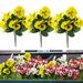 RKSTN Artificial Flowers for Outdoors Artificial Flowers Outdoor Artificial Pansy Flowers Wedding Photography Scenery Artificial Flowers Butterflys Flowers Lightning Deals of Today on Clearance