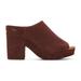 TOMS Women's Brown Suede Florence Heel Sandals, Size 7.5