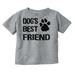Dogs Mans Best Friend Cute Toddler Boy Girl T Shirt Infant Toddler Brisco Brands 24M