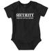 Security Little Sibling Lil Sis Family Romper Boys or Girls Infant Baby Brisco Brands 24M