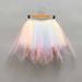 IROINNID Mini Tutu Skirt For Girl Summer Half Body Skirt Gauze Skirt Princess Skirt Versatile able Short Skirt Light Blue