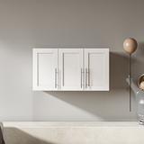 Hokku Designs Albizu Wall Bathroom Cabinet Manufactured Wood in Brown/White | 19.69 H x 15.75 W x 35.43 D in | Wayfair