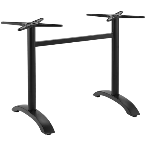 Garden Emotions Outdoor Tischgestell für rechteckige Tischplatten bis 120x80 cm Nancy double schwarz Image