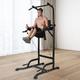 Multi Pull Up Bar Dip Station Height Adjustable Power Tower Exercise Equipment Fitness Workout Station for Home Gym - Bigzzia