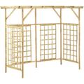 Tonnelle Barnum de Jardin, Pavillon, Pergola, Tente de jardin, pour poubelles triples Bois de pin