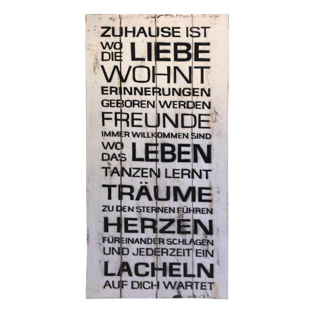 die Faktorei »Board« Deko-Holzschild mit Spruch II 40x120 cm Image