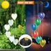 RKSTN 4th of July Decorations Wind Chimes Solar Wind Chimes Outdoor Color Changing Light Up Wind Chimes Solar Powered Memorial Wind Chimes Birthday Gifts Fourth of July Decorations on Clearance