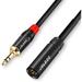 Mini XLR Male to 3.5mm Stereo Audio Plug Cable 3-pin Mini XLR Male to 1/8 TRS Plug Cable for BMPCC 4K Camera Video