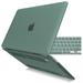 IBENZER Hard Shell MacBook Pro 16 Inch Case A2141 Release 2020 2019 Hard Shell Case with Keyboard Cover for Old Version Mac Pro 16 inch Midnight Green T16-MTGN+1