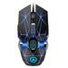 RGB Gaming Mouse Wired 7 Programmable Buttons 4 Adjustable DPI Ergonomic USB Computer Gaming Mouse for Laptop PC matte black-mute F114704