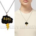 Gucci Jewelry | Gucci Sterling Silver Real & Gg Ghost Thunderbolt Cloud Trouble Andrew Necklace | Color: Black/Silver | Size: Os