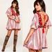 Free People Dresses | Free People Under The Sun Embroidered Tunic Dress In Red | Color: Pink/Red | Size: M