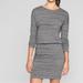 Athleta Dresses | Athleta Long Sleeve Dress Dark Heather Gray Size Xs | Color: Black/Gray | Size: Xs