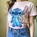 Disney Tops | Disney Stitch Ohana Shirt | Color: Blue/Pink | Size: L