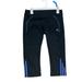 Adidas Pants & Jumpsuits | Adidas - Cropped Yoga Athletic Pants - Size Medium (Black & Blue 3-Stripes) | Color: Black/Blue | Size: M
