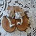 Free People Shoes | Free People Bohemian White Rope/Leather Sandals Size 7 | Color: Brown/White | Size: 7