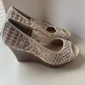 American Eagle Outfitters Shoes | American Eagle Lace Wedge Sandal | Color: Brown/Tan | Size: 6.5
