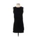 Casual Dress - Mini: Black Solid Dresses - Women's Size X-Small