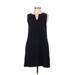 Madewell Casual Dress - Shift V Neck Sleeveless: Black Print Dresses - Women's Size 0