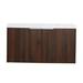 Cheri Bliss Modern Design 36 Inch Float Mounting Bathroom Vanity w/ Sink Soft Close Door, California Walnut | 19.3 H x 35 W x 18 D in | Wayfair