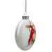 Northlight Seasonal 3 Piece Ball Ornament Set Glass in Red/White | 3 H x 3 W x 1.5 D in | Wayfair NORTHLIGHT YL93419