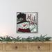 Northlight Seasonal Single Picture Frame Print on Canvas Canvas, Metal in Green/Red/White | 12 H x 12 W x 1 D in | Wayfair NORTHLIGHT NJ92460