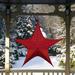 Northlight Seasonal 51" Tinsel Foldable Christmas Star Outdoor Decoration, Metal in Red | 48 H x 51 W x 17 D in | Wayfair NORTHLIGHT FA90738