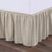 Corrigan Studio® Quilted Classic Herringbone Design Bed Skirt, Linen in White | 18 H in | Wayfair 06C925B6853A48BD8A024997D85FADB2